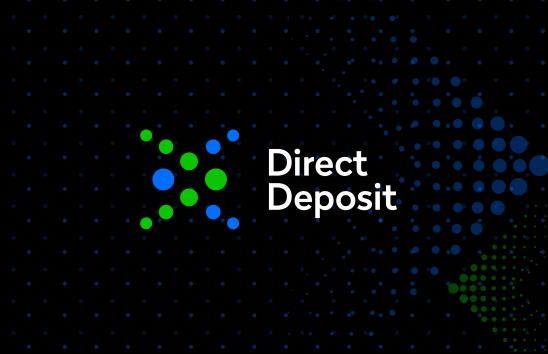 Direct Deposit Logo with background