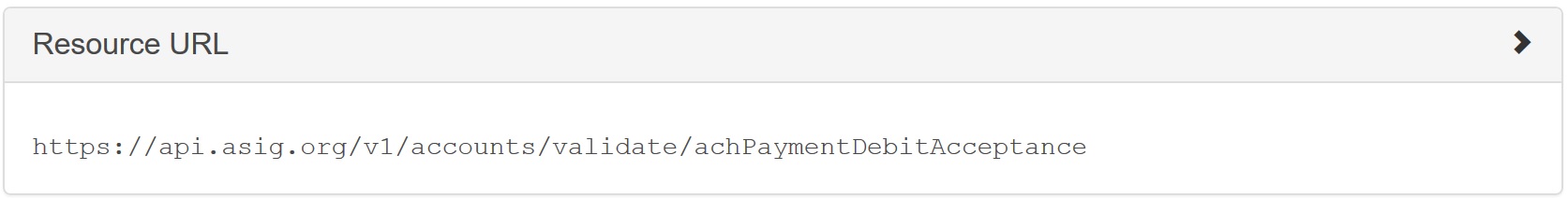 Resource Debit Account Validation