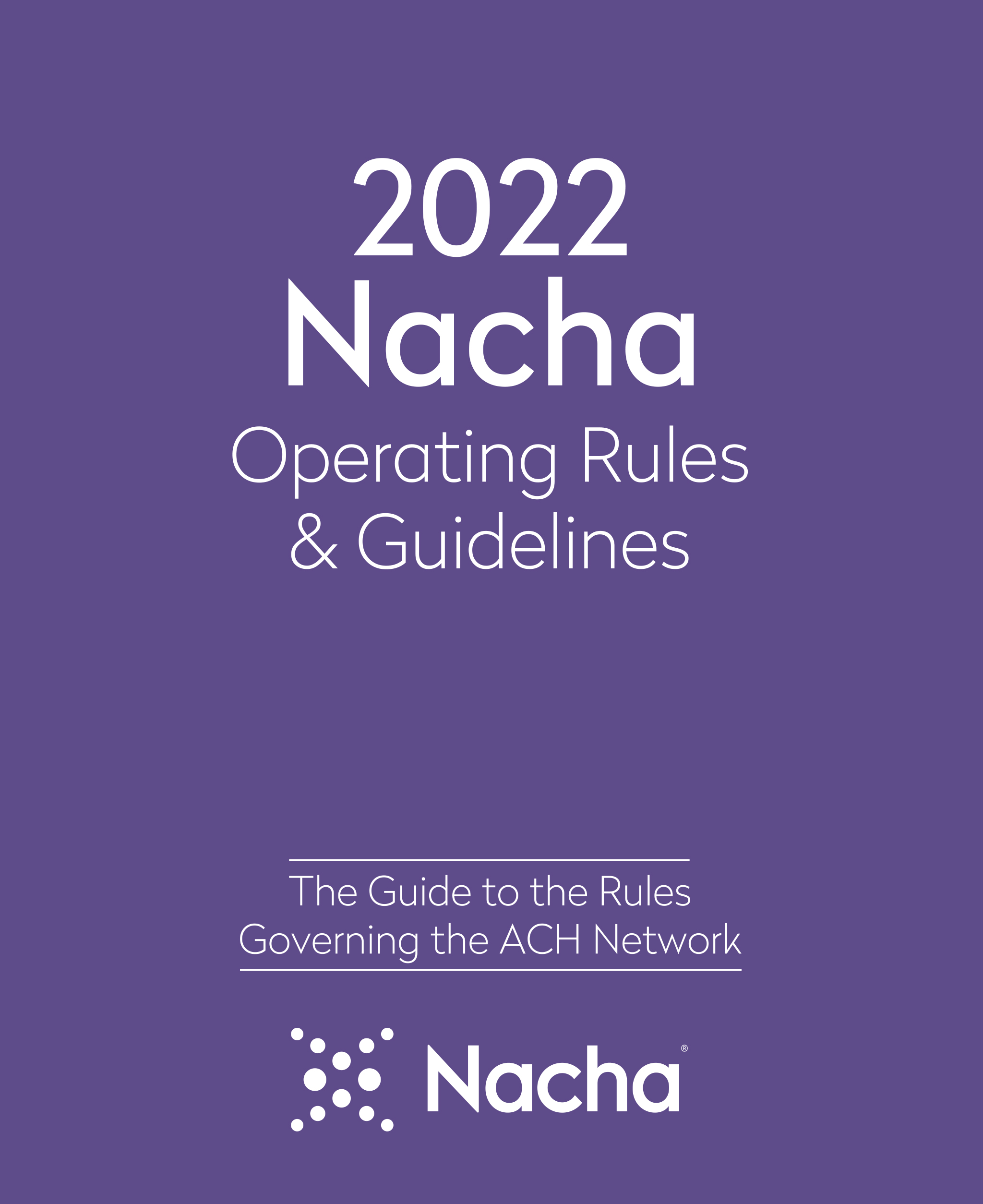 Nacha Rules book