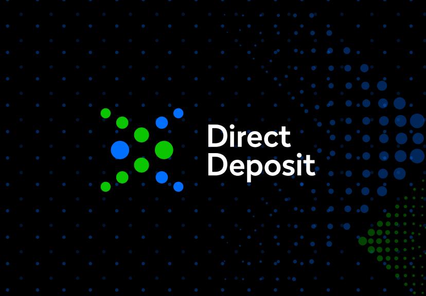 Direct Deposit Logo with background