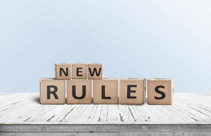blocks spelling out new rules