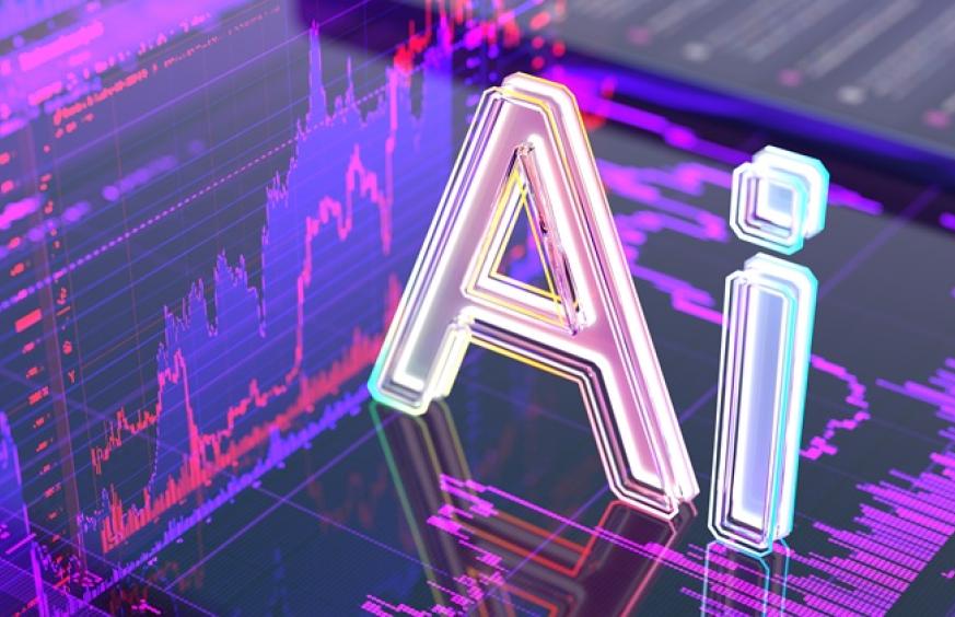 "Ai" surrounded by charts