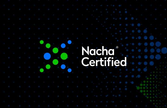 Nacha Certified Logo with background