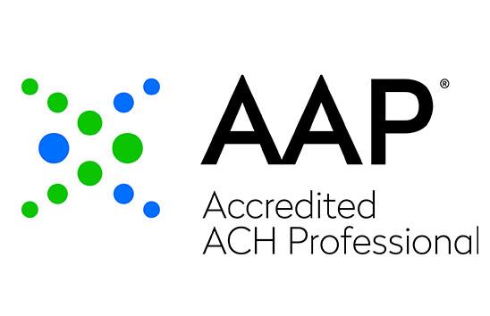 AAP logo white bk