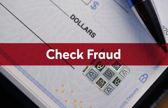 Image of check with "check fraud" on it