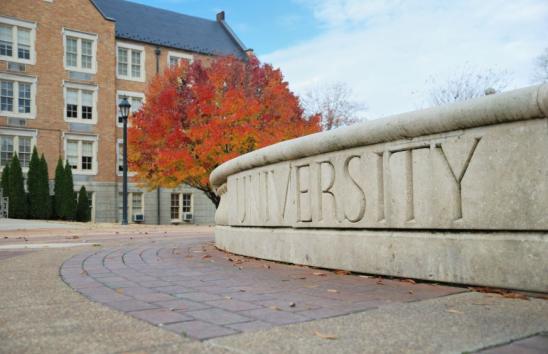 Generic photo of a university sign