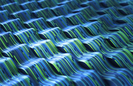 Futuristic IT and computer science concept