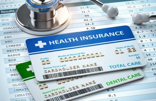 image of dental and health insurance cards