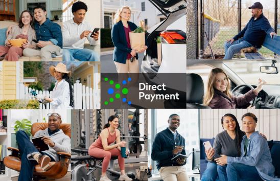 Collage of Direct Payment Users
