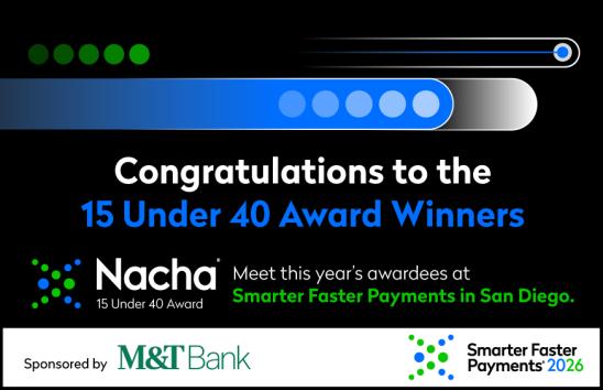 congratulations to the 15 under 40 award winners