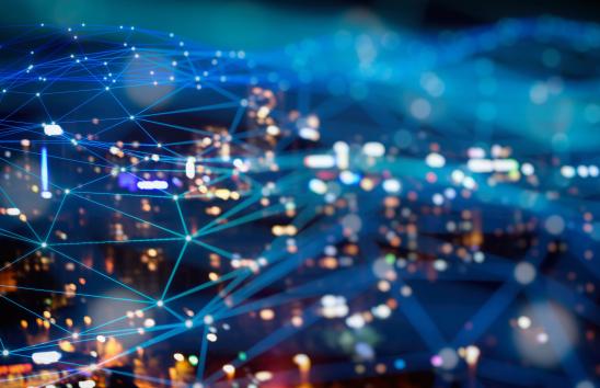 connecting lines across a city